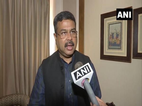 Union Minister Dharmendra Pradhan speaking to ANI in New Delhi on Thursday.