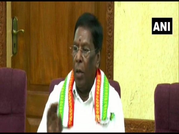 Puducherry Chief Minister V Narayanasamy. Photo/ANI
