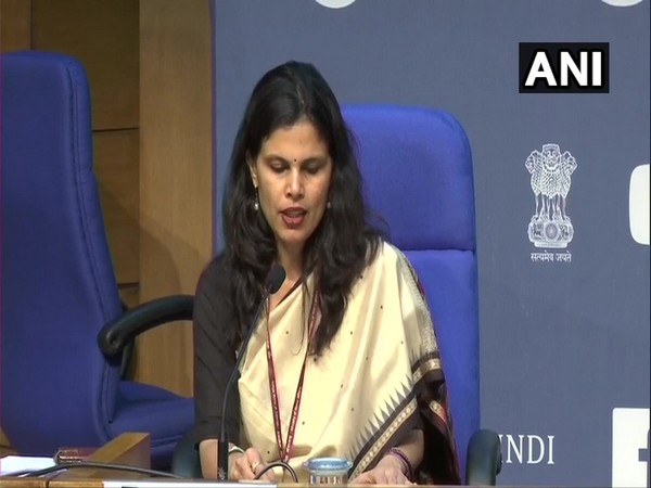 Punya Salila Srivastava, Joint Secretary, MHA, at the press conference in New Delhi on Saturday. Photo/ANI
