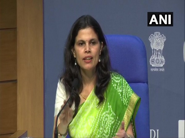 Joint Secretary, Ministry of Home Affairs, Punya Salila Srivastava briefing media persons in New Delhi on Monday. Photo/ANI
