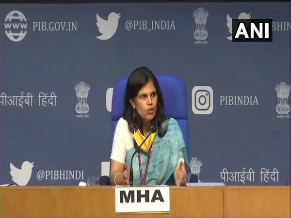 Punya Salila Srivastava, Joint Secretary, Union Home Ministry addressing a press conference in New Delhi on Thursday. (Photo/ANI)