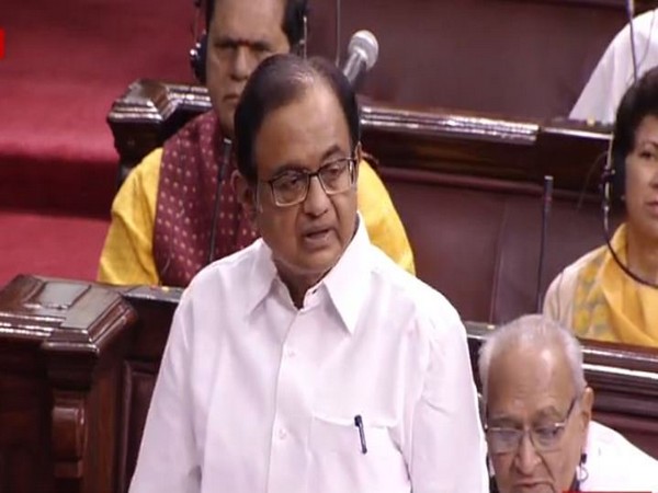 Former Finance Minister P Chidambaram while speaking on the debate on Budget 2019-20 in the Rajya Sabha on Thursday. Photo/ANI