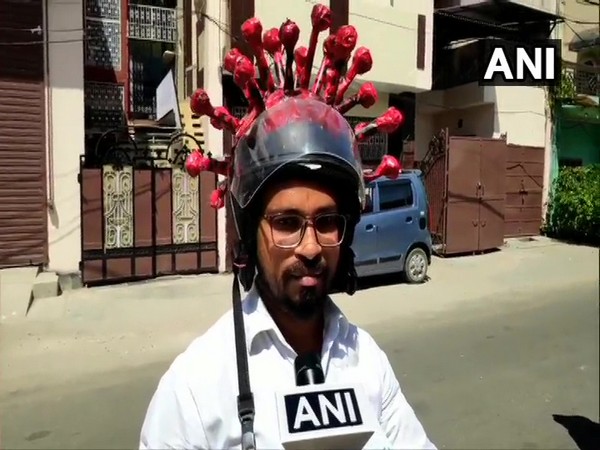 Vishesh Pal, social worker from Moradabad, talking to ANI on Saturday. Photo/ANI