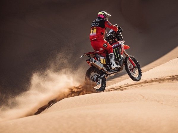 Pablo Quintanilla of Honda team in action at Dakar Rally (Image: Honda Team)