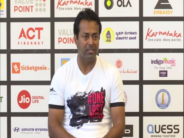 Indian veteran tennis player Leander Paes