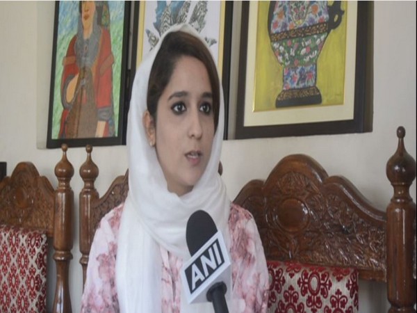 Tabish Aijaz Khan of Anantnag district, Jammu and Kashmir speaking to ANI. (Photo/ANI)