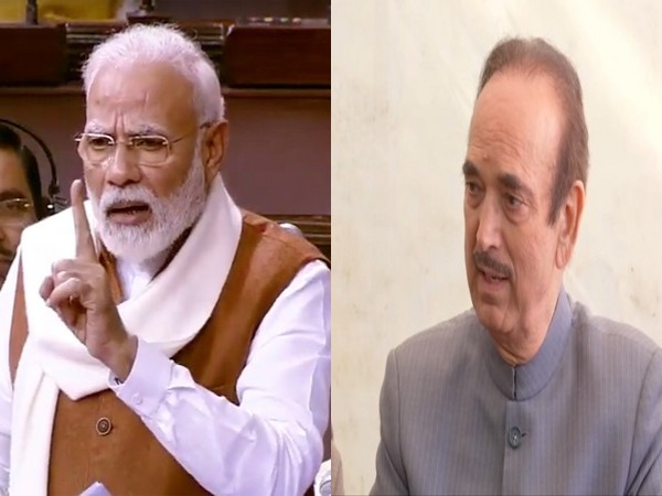 Prime Minister Narendra Modi and Congress leader Ghulam Nabi Azad (File photo)