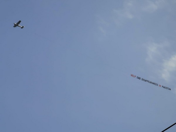 A plane with an anti-Pakistan slogan spotted flying over Headingley cricket ground in Leeds on June 29