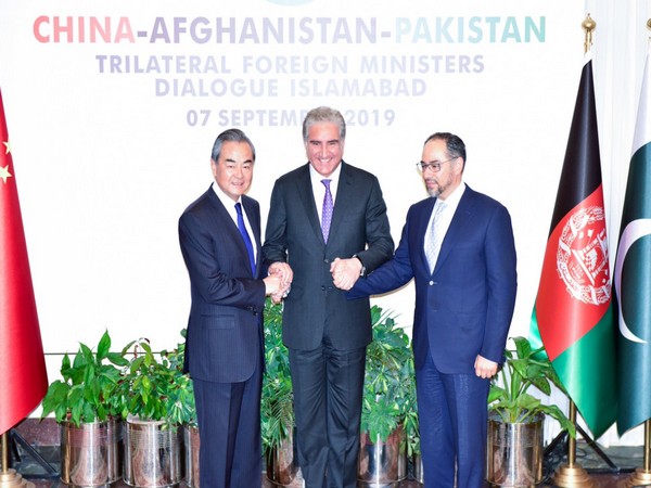 The Foreign Ministers of China, Pakistan and Afghanistan at the trilateral dialogue in Islamabad on Saturday (Photo Credits: Mohammad Faisal Twitter)