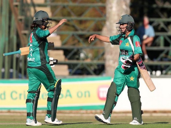 Pakistan women defeat South Africa women to register a four-wicket victory here on Sunday. (Photo/ Pakistan Cricket Twitter)