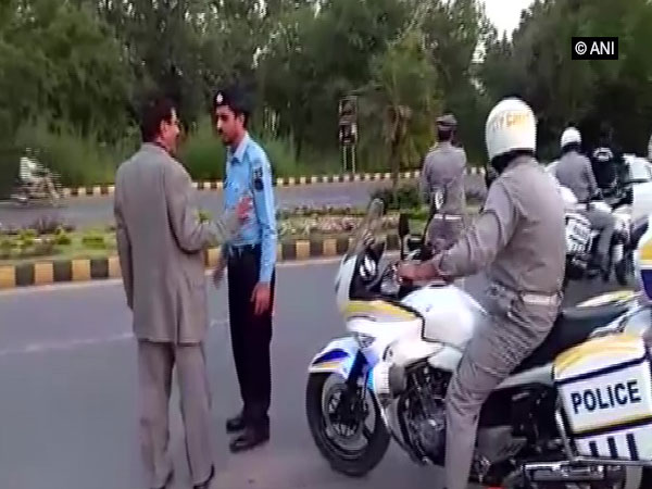 Pakistani security official harassing a guest invited to Indian High Commission’s Iftar party on Saturday.