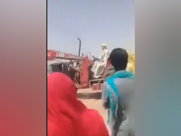 A video grab of Pakistan authorities destroying a basti of minority Hindu community in Bhawalpur of Punjab province.
