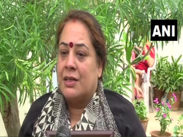 Pallavi Sharma, wife of Colonel Ashutosh Sharma, speaking to ANI on Sunday. Photo/ANI