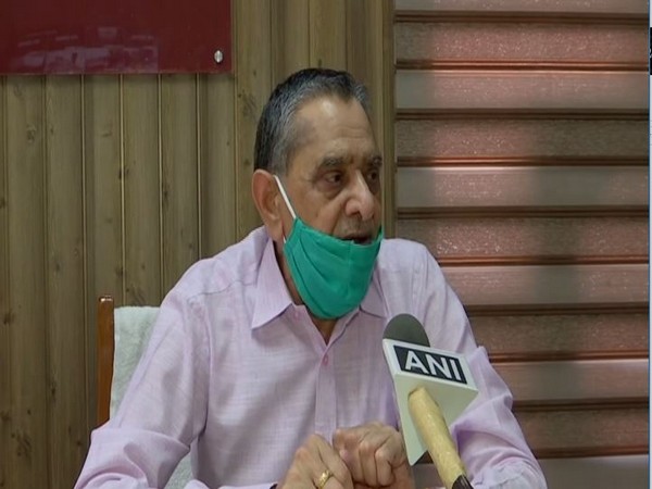CEO MS Yadav of Mata Mansa Devi shrine while speaking to ANI on Thursday. (Photo/ANI)