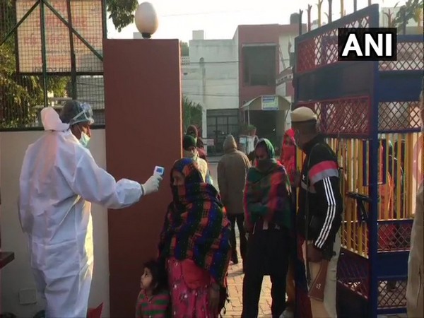  Visuals from Blue Bird High School polling centre in Sector-16.