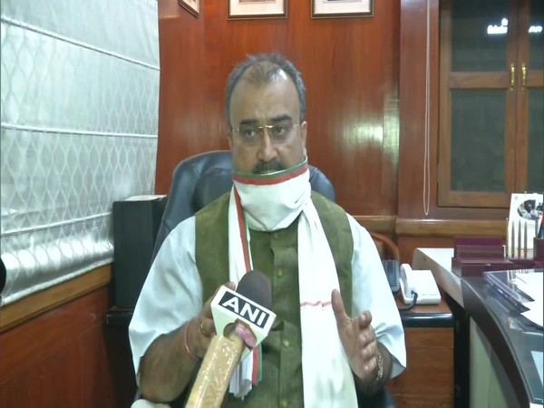 Bihar Health Minister Mangal Pandey speaking to ANI on Wednesday. Photo/ANI