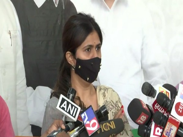 BJP leader Pankaja Munde speaking to reporters in Mumbai on Friday [Photo/ANI]
