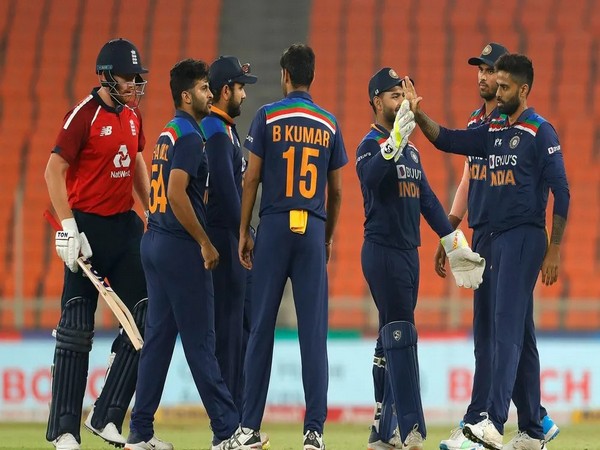 Indian players celebrating after ataking a wicket. (Photo/ BCCI )