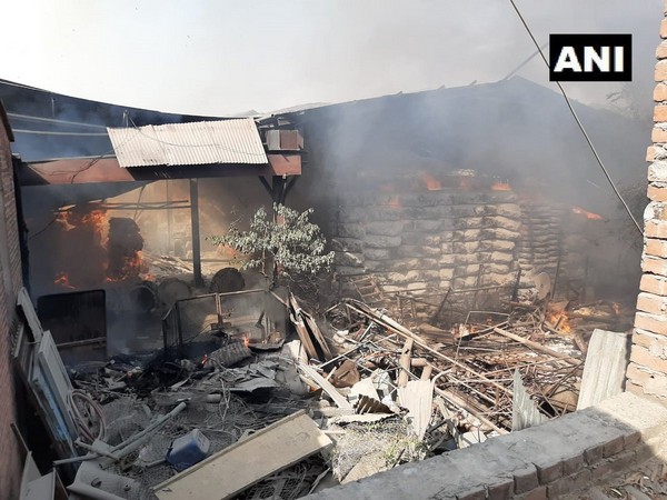 Visuals of the paper mill where fire broke out.