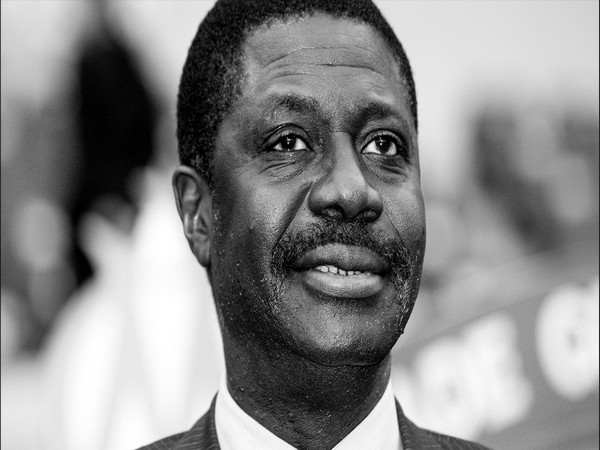 Olympique de Marseille's former president Pape Diouf (Photo/ Marseille's Twitter)