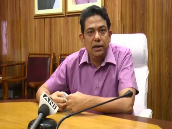 Paradeep Port Trust Chairman Rinkesh Roy speaking to ANI. Photo/ANI