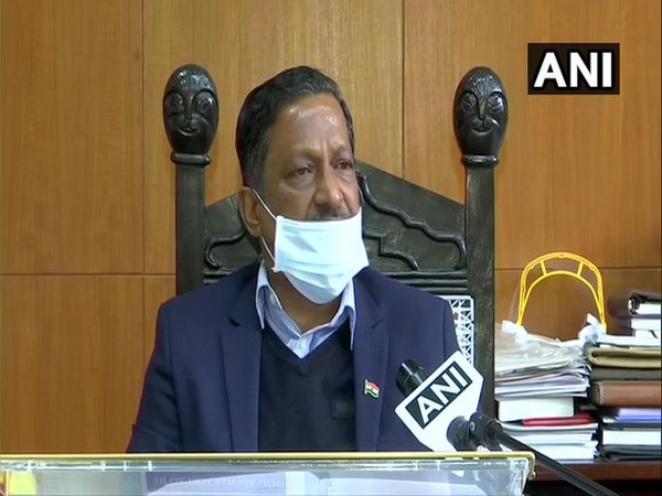 Manoj Parida, Advisor, Chandigarh Administration speaking to ANI on Wednesday. (Photo/ANI)