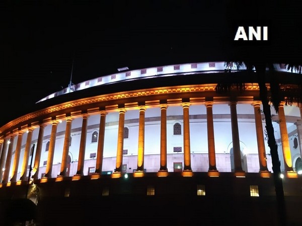 The Parliament Building on Monday. Photo/ANI
