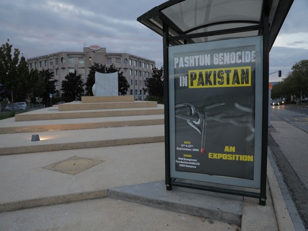 Billboards calling for attention to Pakistan’s cultural genocide of Pashtuns