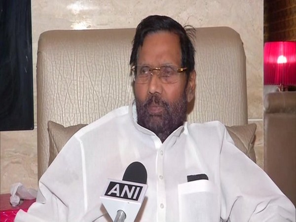 Union Minister Ram Vilas Paswan speaking to ANI in New Delhi on Wednesday. Photo/ANI