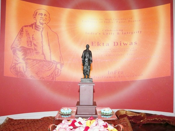 'Ekta Diwas' was celebrated to mark the 144 birth anniversary of Sardar Patel (Photo tweeted by Indian Embassy in France)