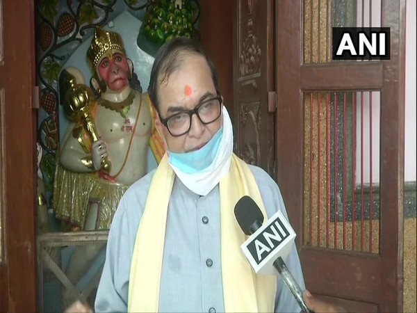 Acharya Kishore Kunal, Trustee of Patna's Mahavir Mandir Trust speaking to ANI on Tuesday. (Photo/ANI)