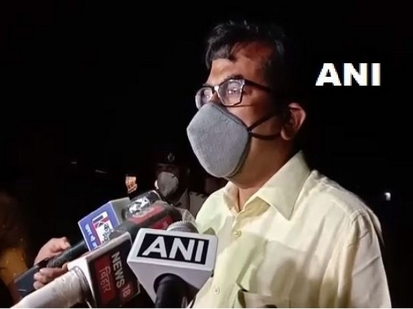 Patna District Magistrate Ravi Kumar speaking to reporters.