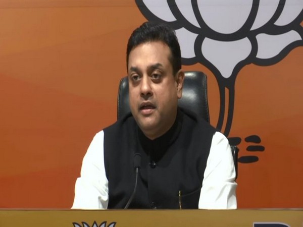 BJP Spokesperson Sambit Patra addressing a press conference in New Delhi on Sunday. (Photo/ANI)