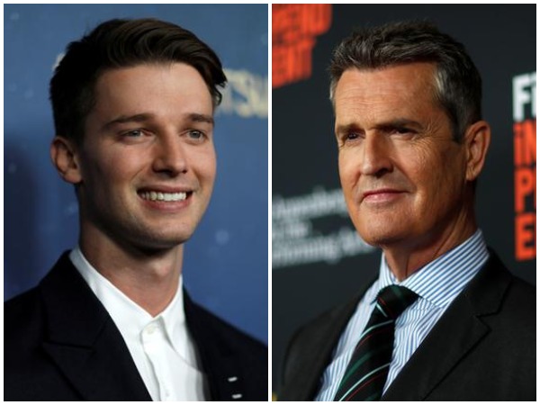 Patrick Schwarzenegger, left, and Rupert Everett