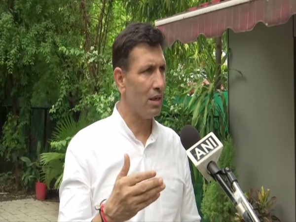 Congress leader Jitu Patwari speaking to ANI in Bhopal, Madhya Pradesh on Thursday. [Photo/ANI]