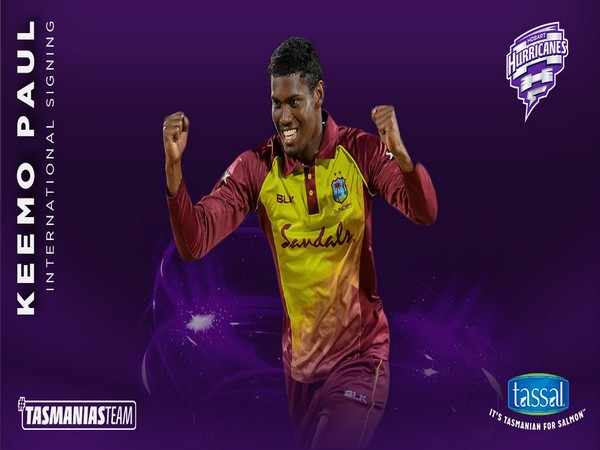 West Indies all-rounder Keemo Paul (Photo/ Hobart Hurricanes Twitter) 