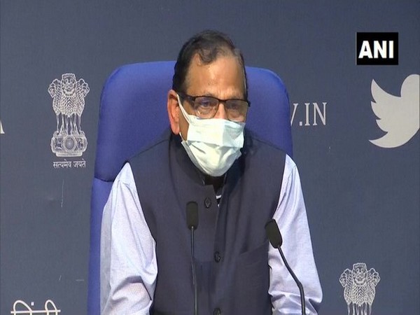 Dr VK Paul, Member (Health), NITI Aayog speaking at the press briefing on Tuesday.