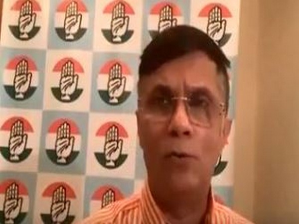 Congress leader Pawan Khera addressing a press conference in New Delhi on Saturday. (Photo: Congress Twitter)