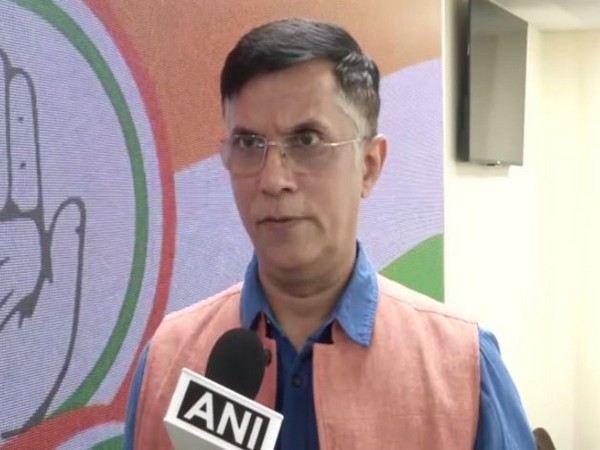 Congress spokesperson Pawan Khera speaking to ANI in New Delhi on Saturday. (Photo/ANI)