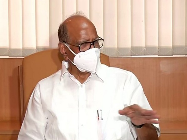 Nationalist Congress Party (NCP) chief Sharad Pawar speaking during press conference on Friday. Photo/ANI