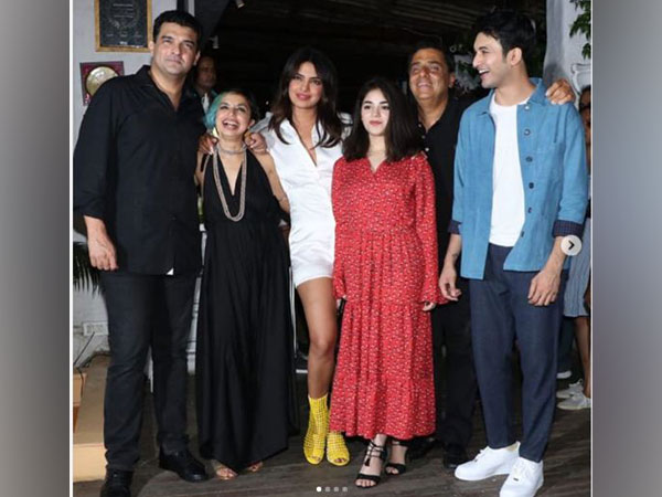 Siddharth Roy Kapur, Shonali Bose, Priyanka Chopra Jonas, Zaira Wasim, Ronniw Screwvala and Rohit Saraf, image courtesy, Instagram