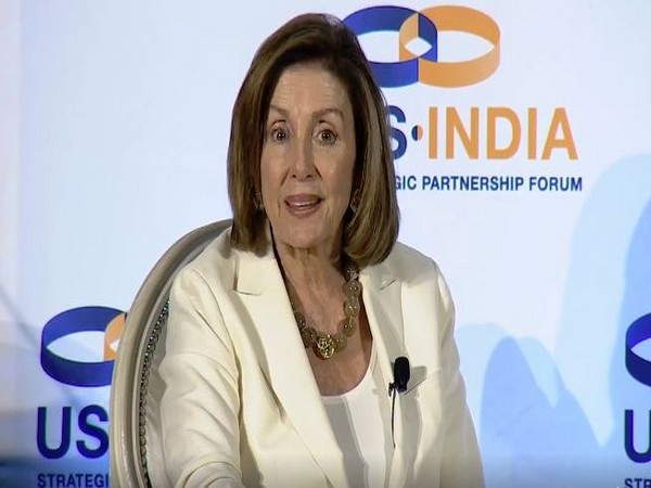 US House Speaker Nancy Pelosi at the 2nd US-India Strategic Partnership Forum (USISPF) in Washington DC on Thursday.