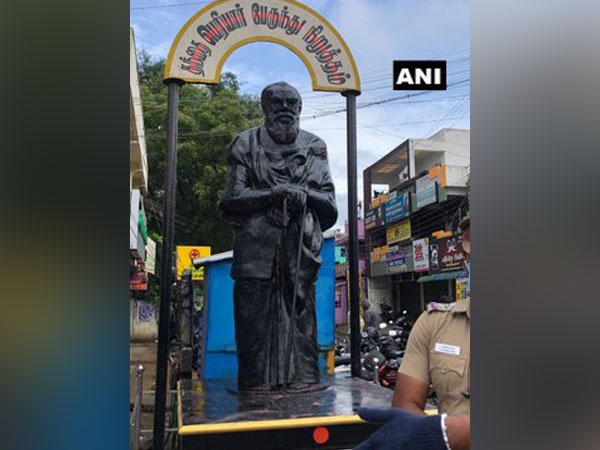Periyar statue in Sundarapuram, Coimbatore. (Photo/ANI)