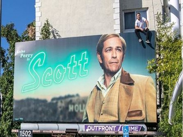 Jack Perry atop the billboard (Image Courtesy: Instagram)