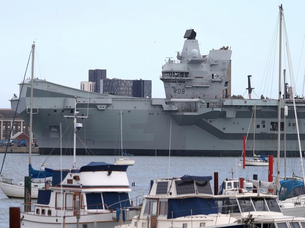 Royal Navy aircraft carrier HMS Queen Elizabeth.