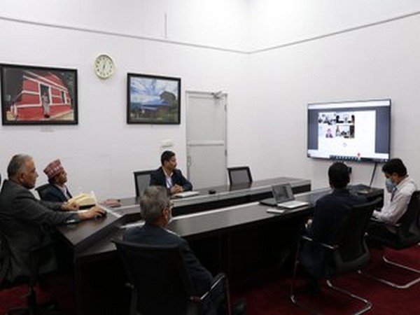 India and Nepal jointly launched the CBRI project website on post-earthquake reconstruction initiatives in education sector. Photo/ANI