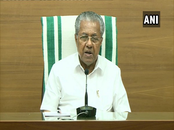 Kerala Chief Minister Pinarayi Vijayan speaking to ANI on Saturday. Photo/ANI