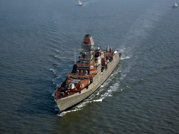 Mormugao, Indian Navy's Second ship of the project 15B, sails for maiden sea trials on Goa Liberation Day (Pic credit: PIB)