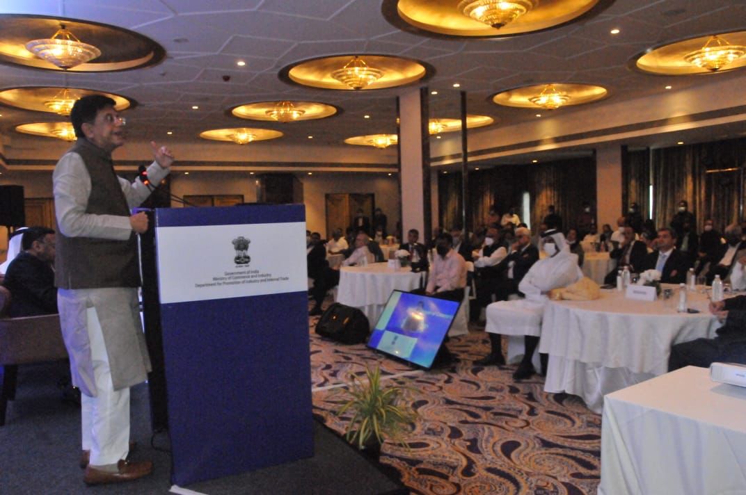 Union Minister Piyush Goyal chaired an interaction with captains of Indian industry and heads of Export Promotion Councils in Mumbai. (Photo Credit: Piyush Goyal Twitter)
