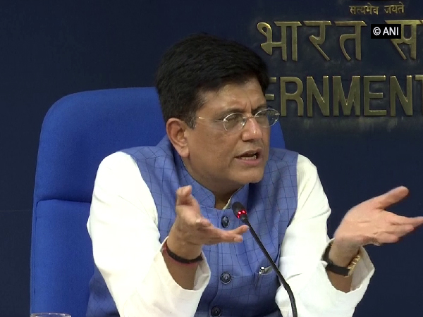 Union Commerce and Industry Minister Piyush Goyal briefing the media after Cabinet meeting in New Delhi on Wednesday. Photo/ANI